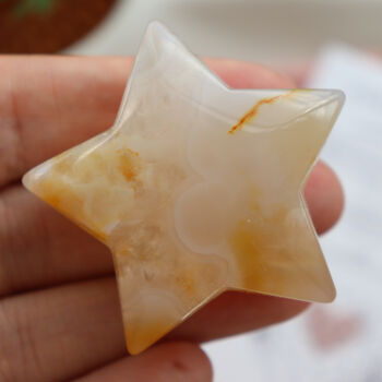 Cherry Blossom Agate Star – Crystal Of Growth And Calm, 4 of 8