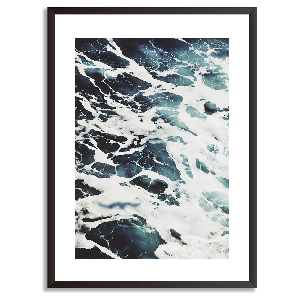 Blue Ocean Waves Art Print Water Framed Art By Abstract House ...