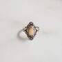 Vintage Betty Fire Opal Celtic Ring, thumbnail 1 of 5
