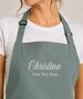 Personalised Embroidered Apron With Name And Text, thumbnail 1 of 4