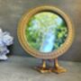 Gold Duck Leg Tabletop Mirror Round Vanity Accent Decor, thumbnail 6 of 8
