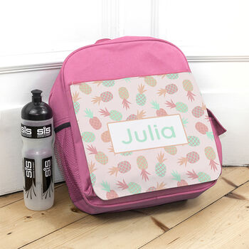 Personalised Kids Pink Backpack, 3 of 5