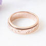 Personalised 18ct Rose Gold Plated Galaxy Spinner Ring, thumbnail 1 of 10