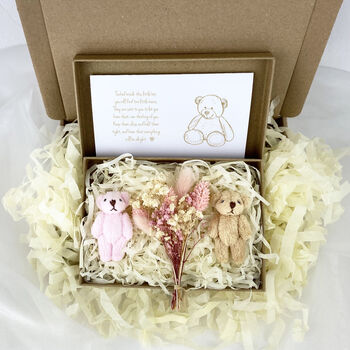 Bride And Groom Wedding Teddy Bears Letterbox Gift, 2 of 6