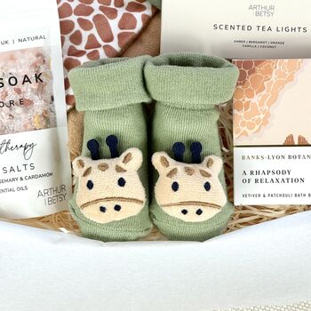 Giraffe Safari New Baby And New Parents Gift Set, 4 of 7