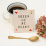 Queen Of Hearts Ceramic Coaster, thumbnail 1 of 5