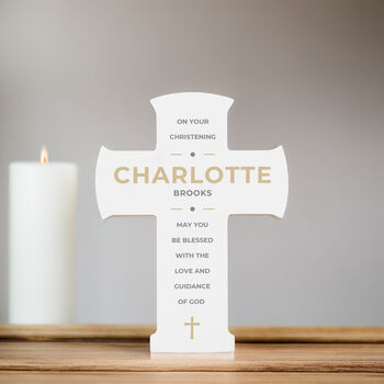 Personalised Wooden Cross Ornament, 9 of 10