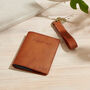 Personalised Leather Passport And Keyring Travel Set, thumbnail 1 of 3