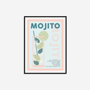 Mojito Cocktail Print, 3 of 10