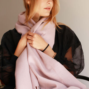 Reversible Colour Contrast Cashmere Blend Scarf, 10 of 12