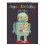 Mini Robot Birthday Card, thumbnail 3 of 3