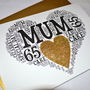 Personalised 60th Birthday Sparkle Card, thumbnail 8 of 12