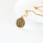Gold Plated World Map Necklace, thumbnail 7 of 8