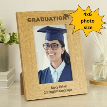 Graduation Gifts Personalised Photo Frame, 2 of 7