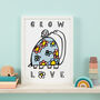 Grow Love Mother Turtle Print, thumbnail 1 of 4