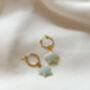 Aquamarine Star Earrings, thumbnail 3 of 3