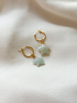 Aquamarine Star Earrings, 3 of 3