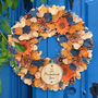 Personalised Spring Flowers Natural Door Wreath, thumbnail 1 of 9