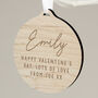 Personalised Message Round Wooden Hanging Decoration, thumbnail 5 of 6