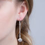 Sterling Silver Friendship Knot Hanging Earrings, thumbnail 1 of 5