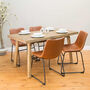 Dexter Tan Brown Set Of Two Dining Chairs, thumbnail 4 of 7