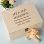 Personalised Wedding Keepsake Box | Memory Chest, thumbnail 3 of 6