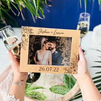 Personalised Wedding Couples Picture Frame, 9 of 10