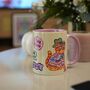 Cat Patch Mug – Fun Cat Lover Coffee Cup, thumbnail 5 of 5