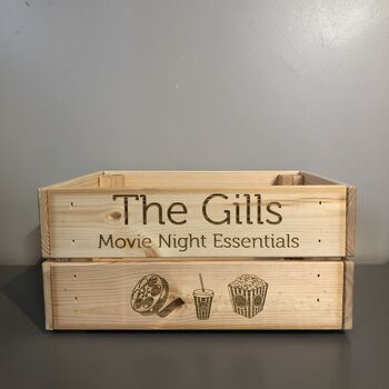 Personalised Family Movie Night Crate, 3 of 3