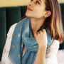 Swallow Rose Gold Foil Scarf, thumbnail 2 of 7