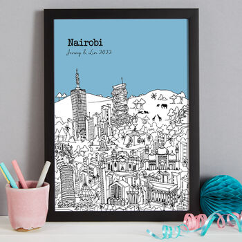 Personalised Nairobi Print, 3 of 9