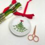 Diy Christmas Mistletoe Decoration/Embroidery Kit, thumbnail 5 of 11