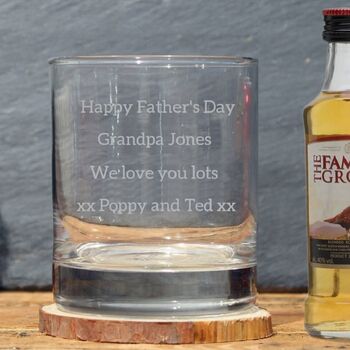 Fathers Day Whisky And Tumbler Famous Grouse Gift Set, 2 of 2