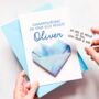 Personalised Origami Exam Results Card – Congratulations Card For Gcse, A Level, Exam Pass Gift, thumbnail 1 of 3