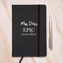 Personalised Teacher Epic Lessons Apple Pu A5 Notebook, thumbnail 2 of 4