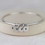 Sterling Silver Dinky Charm Bangle, thumbnail 5 of 7