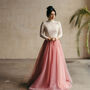 Long Sleeved Bridal Top | Button Back Wedding Dress Topper, thumbnail 5 of 12