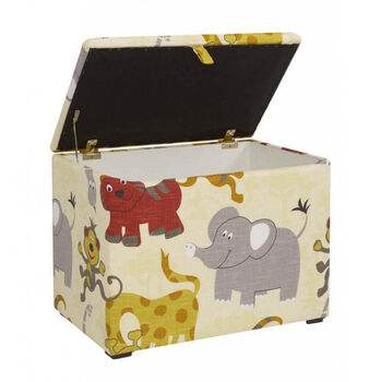 Child's Fabric Covered Toy Box, 3 of 4