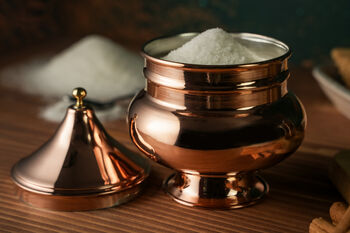 Handmade Copper Sugar Bowl With Lid, Tin Lined Inside, 4 of 6
