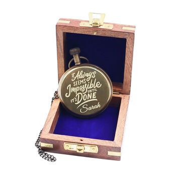 The Viking Pocket Watch For Graduation Gift With Wooden Box, 6 of 12