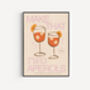 Aperol Cocktail Unframed Art Print, thumbnail 2 of 5