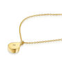 Diamond Teardrop Urn Necklace 18 K Gold Plated Silver, thumbnail 4 of 5