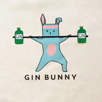 'Gin Bunny' Gym Bag, 3 of 3