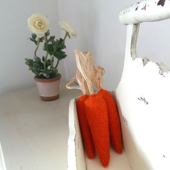 Harris Tweed Wool Fabric Carrots, 2 of 8