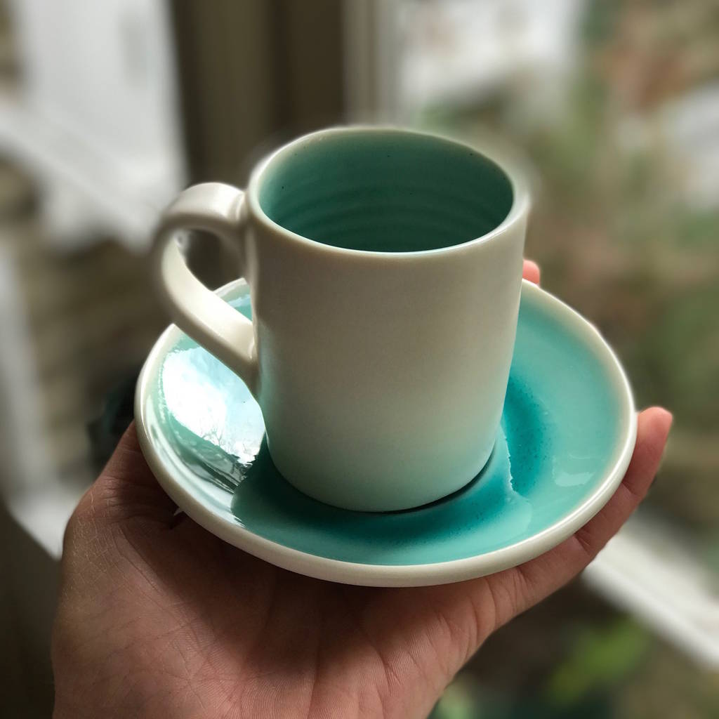 Handmade Espresso Cup / Saucer, 1 of 11