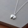 Sterling Silver Guardian Angel Necklace, thumbnail 3 of 4