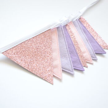 Lilac And Pink Sparkle Bunting, 5 of 5