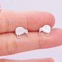 Sterling Silver Kiwi Bird Stud Earrings, thumbnail 2 of 12