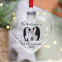 First Christmas As A Family Penguin Glass Bauble Ornament, thumbnail 4 of 4