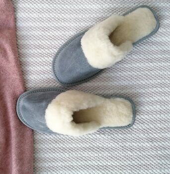 Grey Suede Mules, 9 of 11